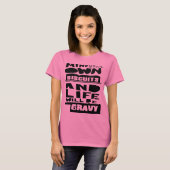 Funny Mind je eigen koekjes Typografie Black T-shirt (Voorkant volledig)