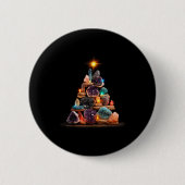 Funny Minerals Christmas Tree Graphic Crystals  Ronde Button 5,7 Cm (Voorkant)