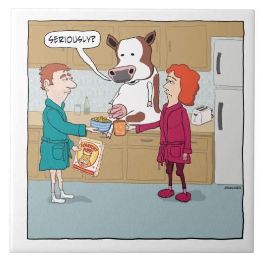 Funny Ming the Cow Tegeltje (Voorkant)