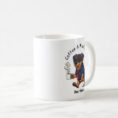 Funny Miniature Pinscher Dog Business Suit Coffee Koffiemok (Voorkant rechts)