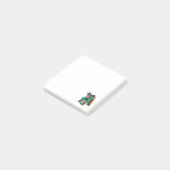 Funny Miniature Schnauzer Dog Abstracte Kunst Post-it® Notes (Schuin)