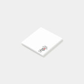 Funny Miniature Schnauzer Dog kerstkunst Post-it® Notes (Schuin)