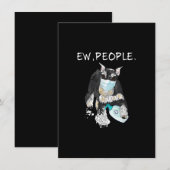 Funny Miniature Schnauzer Ew People Hondenliefhebb Bedankkaart (Voorkant / Achterkant)