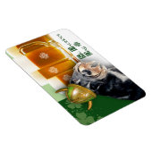 Funny Miniature Schnauzer St. Patrick's Day Gift Magneet (Rechterzijde)