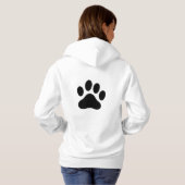 Funny Minimal Cat Eyes Hoodie for Women (Achterkant volledig)