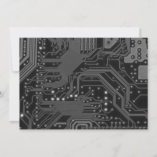 Funny Minimal Computer Science Grey Afstudeerder n Kaart (Achterkant)