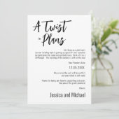 💍 Funny Minimalist Elegant Verandering van planne Save The Date (Staand voorkant)