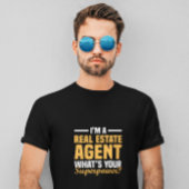 Funny Minimalist Real Estate Agent Superpower T-shirt