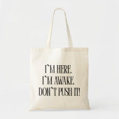 Funny Minimalist Tote Bag (Voorkant)