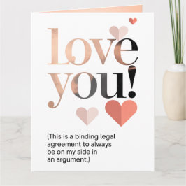 Funny Minimalist Your Mine Valentine's Day  Kaart