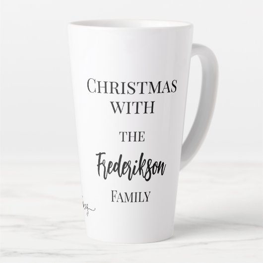 Funny Minimalistics Nordic Merry Kerstmis Latte Mok (Rechterhoek)