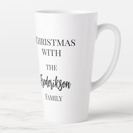 Funny Minimalistics Nordic Merry Kerstmis Latte Mok (Rechts)