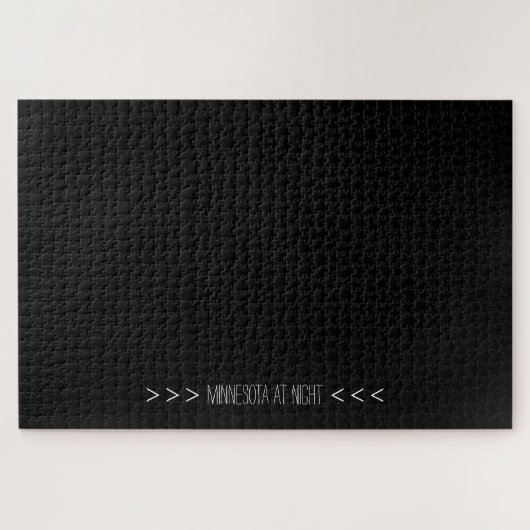 Funny Minnesota in acht moeilijke zwarte puzzel Legpuzzel (Horizontaal)