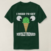 Funny Mint Chocolate Chip Ice Cream for Mint Love T-shirt (Design voorkant)