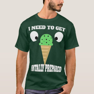 Funny Mint Chocolate Chip Ice Cream for Mint Love T-shirt
