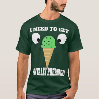 Funny Mint Chocolate Chip Ice Cream for Mint Love T-shirt