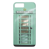 Funny Mint Green British Phone Booth Case-Mate iPhone Case (Achterkant)
