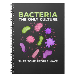 Funny Mircobiology Bacteria Culture Humor Notitieboek