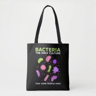 Funny Mircobiology Bacteria Culture Humor Tote Bag