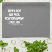 Funny Mishear Song Lyrics Kitchen Towel Theedoek (Gevouwen)