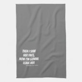Funny Mishear Song Lyrics Kitchen Towel Theedoek (Verticaal)