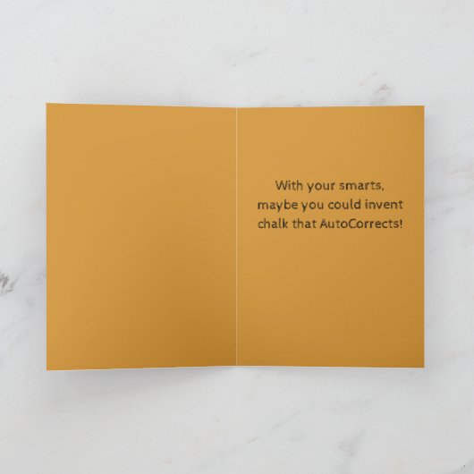 Funny Mispelt Gefeliciteerd met de Afstuderen Kaart (Binnen)