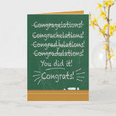 Funny Mispelt Gefeliciteerd met de Afstuderen Kaart (Gele Bloem)