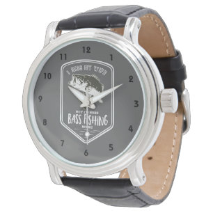 Funny Miss My Wife Bass Vist Horloge