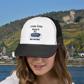 Funny Miss the Boat Black Personalize Trucker Pet