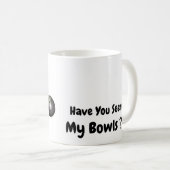 Funny Missing Lawn Bowls, Coffee Mok (Voorkant rechts)