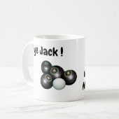 Funny Missing Lawn Bowls, Coffee Mok (Voorkant links)