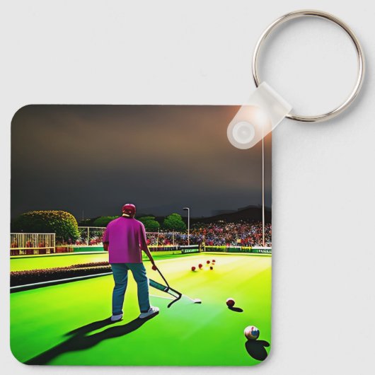 Funny Missing Lawn Bowls, Sleutelhanger (Achterkant)