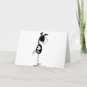 Funny Mistletoe Horse Cartoon Kaart (Achterkant)