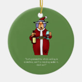 Funny Mistletoe Humor Ornament (Voorkant)
