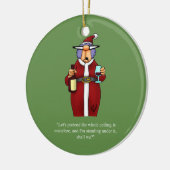 Funny Mistletoe Humor Ornament (Links)