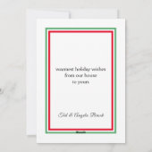 Funny Mistletoe Merry Kissmas Kerstmis Feestdagenkaart (Achterkant)