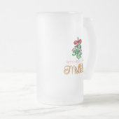 Funny, Mistletoe met Gold Matglas Bierpul (Voorkant rechts)