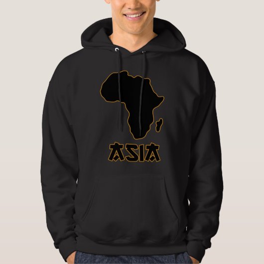 Funny Mixed Up Africa Asia 3 Hoodie (Voorkant)