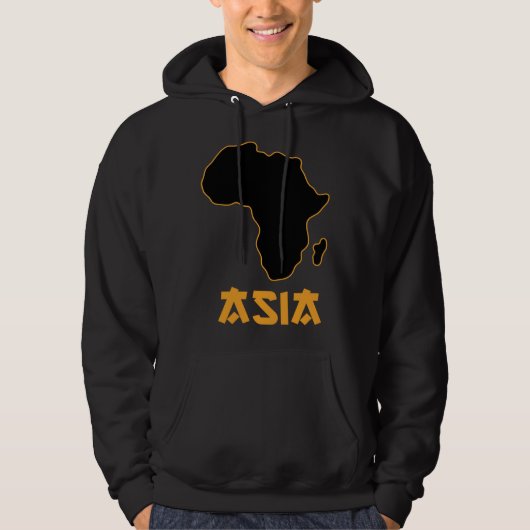 Funny Mixed Up Africa Asia 4 Hoodie (Voorkant)