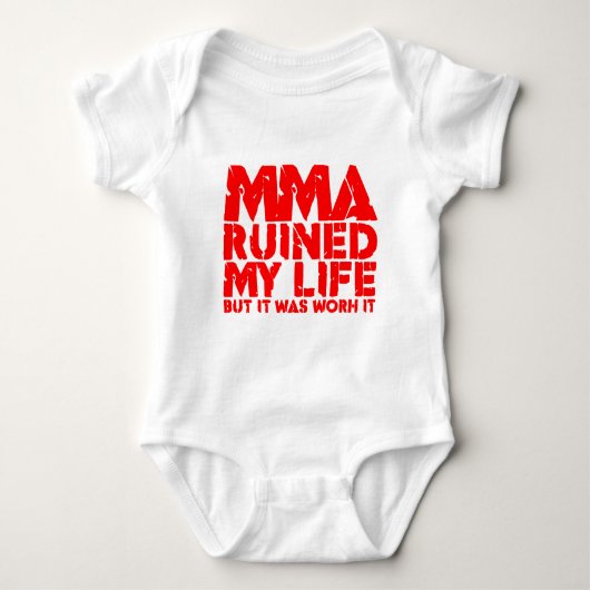 Funny MMA Saying Romper (Voorkant)