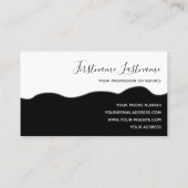 Funny mode adviseur en grappige outfitters kast visitekaartje (Achterkant)