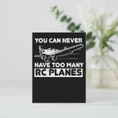 Funny Model Vliegtuig Pilot RC Plane Briefkaart (Staand voorkant)