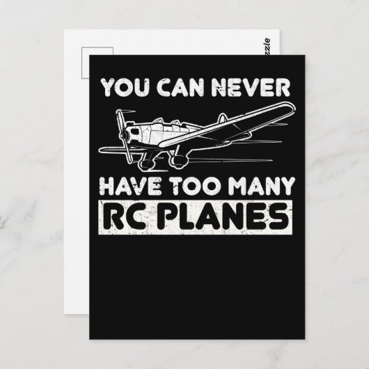 Funny Model Vliegtuig Pilot RC Plane Briefkaart (Voorkant / Achterkant)