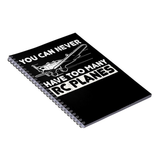 Funny Model Vliegtuig Pilot RC Plane Notitieboek (Rechterzijde)