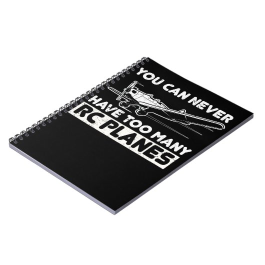 Funny Model Vliegtuig Pilot RC Plane Notitieboek (Linkerzijde)