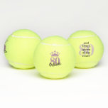 Funny Modern 80th Birthday Court Queen Tennisballen<br><div class="desc">Grappig en modern gepersonaliseerd 80ste verjaardag tennisbal met een aangepaste naam en leeftijd en het gezegde "50 en nog steeds koningin van de rechtbank" in paars en zwart. De kleuren en de doopvonten kunnen worden uitgegeven.</div>