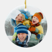 Funny Modern BABY ITS COVID BUITEN Snowflake Blue Keramisch Ornament (Achterkant)