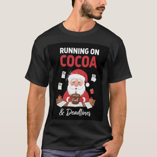Funny Modern Christmas T-Shirt | Santa Design (Voorkant)