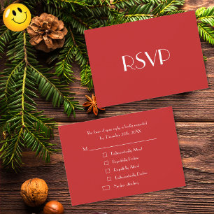 Funny Modern Custom Holiday kerstparty RSVP Kaartje