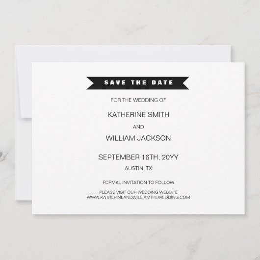 Funny Modern Free Drink Photo Save the Date Card (Achterkant)